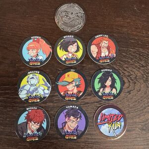River City Girls POG Set Limited Run Games LRG Collector Caps Metal Slammer New